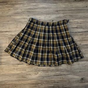 F21 plaid skirt